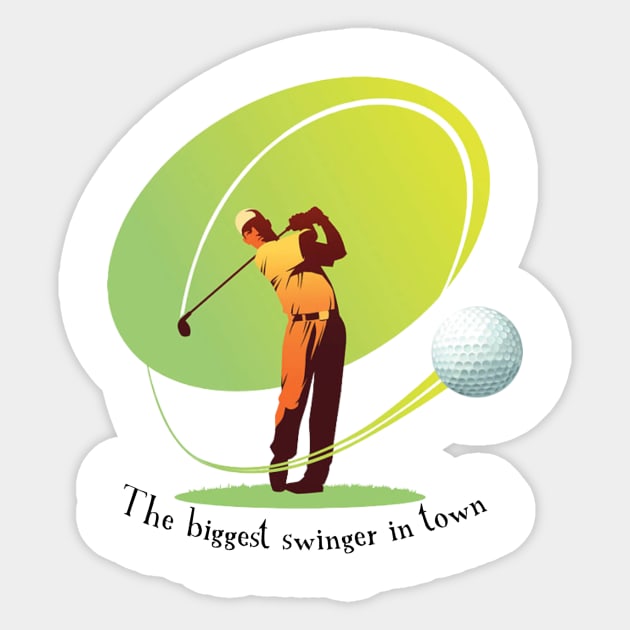 Golf’s Biggest Swinger Sticker by FirstTees